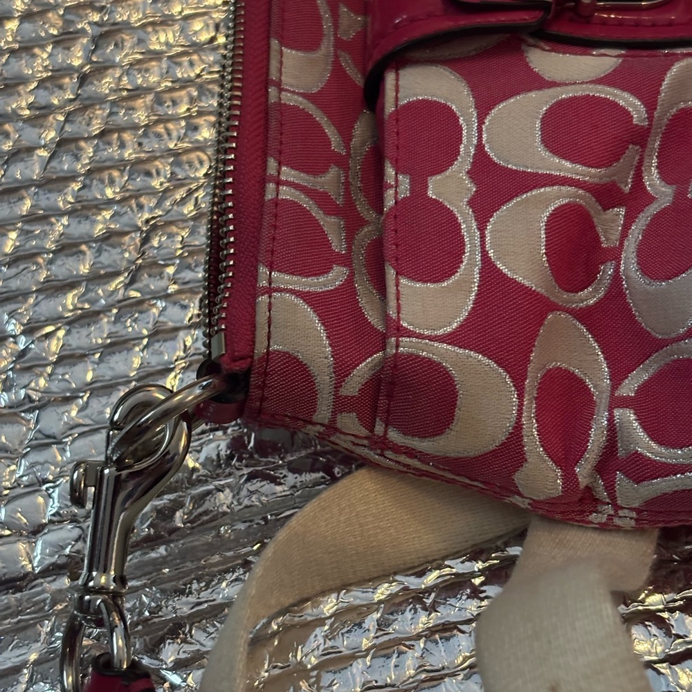 Coach Pink and Cream Crossbody Bag - Picture 6 of 8